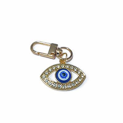 Evil Eye Goldtone Keychain